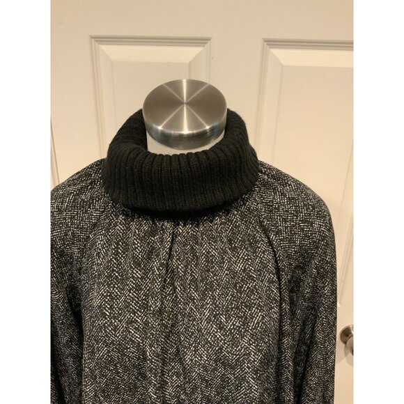 Corey Lynn Calter Anthropologie Gray Splatter Print Turtleneck Dress, Size XXS - Picture 2 of 6